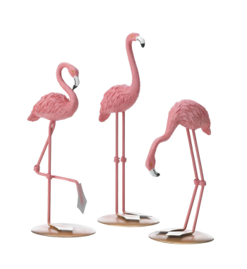 TABLETOP FLAMINGO TRIO
