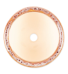 BROWN ROUND CERAMIC SMALL PLANTER SET OF 3