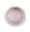 ABSTRACT GOLD AND WHITE CEMENT FLOWER POT SET/2