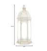 GRACEFUL DISTRESSED WHITE LARGE LANTERN