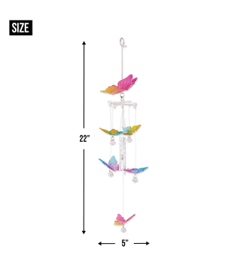 RAINBOW BUTTERFLY WIND CHIMES