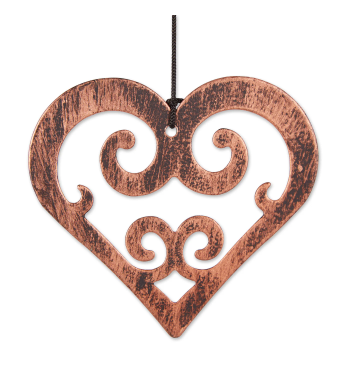 BUTTERFLY AND HEART WIND CHIMES