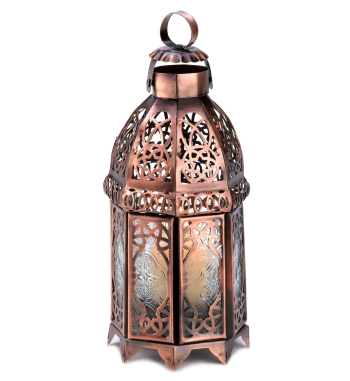 COPPER MOROCCAN CANDLE LAMP