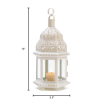 WHITE MOROCCAN STYLE LANTERN