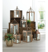 LARGE ROSE METAL CARING LANTERN