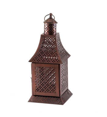 LABYRINTH PEWTER LANTERN