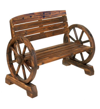 WAGON WHEEL BENCH