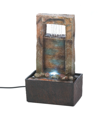 CASCADING WATER TABLETOP FOUNTAIN