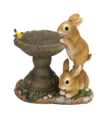 PLAYFUL BUNNIES BIRD FEEDER
