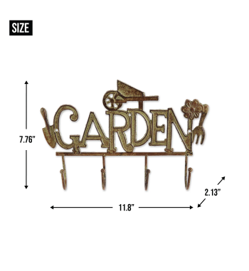GARDEN CAST IRON WALL HOOK