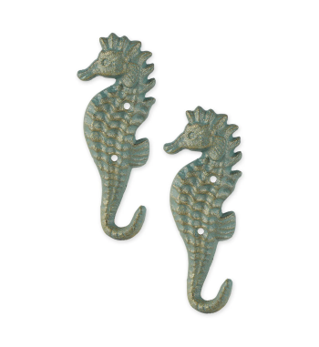 SEAHORSE WALL HOOK SET/2