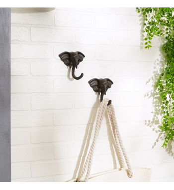 ELEPHANT WALL HOOK SET/2