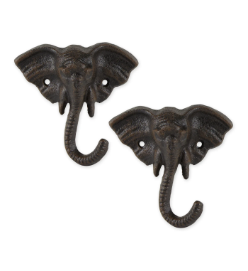 ELEPHANT WALL HOOK SET/2