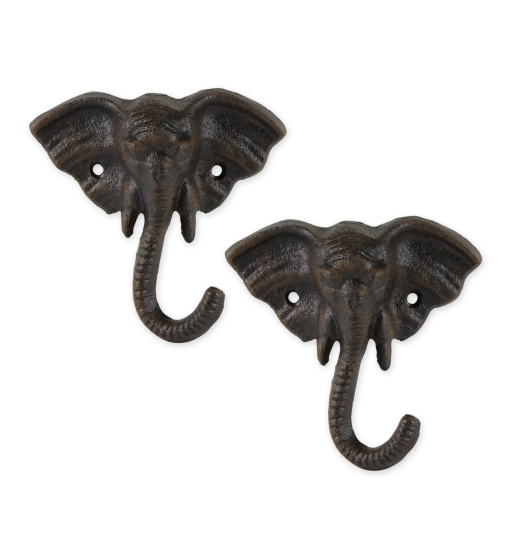 ELEPHANT WALL HOOK SET/2