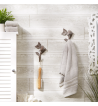 BIRD WITH LEAVES WALL HOOK SET/2