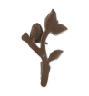 BIRD WITH LEAVES WALL HOOK SET/2