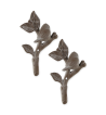 BIRD WITH LEAVES WALL HOOK SET/2