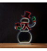 Snowman w/Present Infinity Light