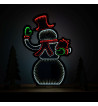 Snowman w/Present Infinity Light