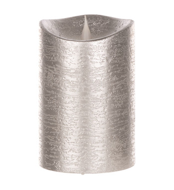 Small Silver Simplux LED Designer Candle (Set of 2)