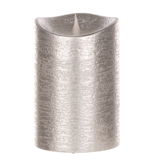 Small Silver Simplux LED Designer Candle (Set of 2)