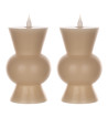 Simplux LED Designer Candle - Small (Beige) (Set of 2)