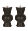 Simplux LED Designer Candle - Small (Black) (Set of 2)