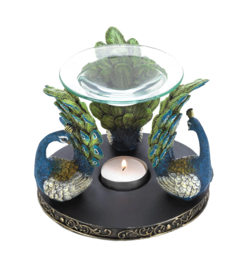 PEACOCK PLUME OIL WARMER