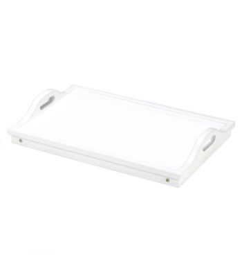 WHITE FOLDING TRAY