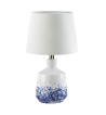 WHITE AND BLUE SPLASH TABLE LAMP