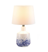 WHITE AND BLUE SPLASH TABLE LAMP