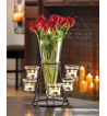 CIRCULAR CANDLE STAND WITH VASE