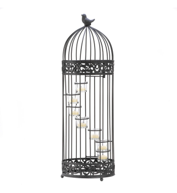 BIRDCAGE STAIRCASE CANDLE STAND