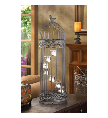 BIRDCAGE STAIRCASE CANDLE STAND