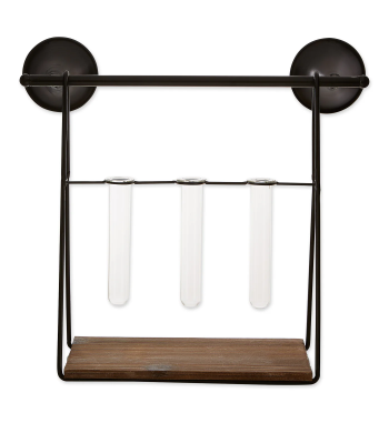 WALL SHELF WITH VASES