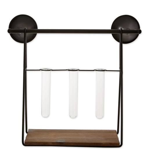 WALL SHELF WITH VASES
