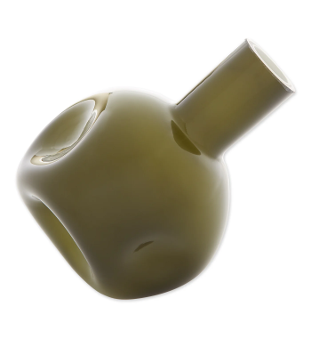 HUNTER GREEN ABSTRACT VASE