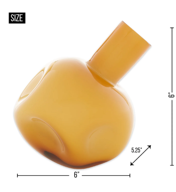 YELLOW ABSTRACT VASE