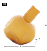YELLOW ABSTRACT VASE