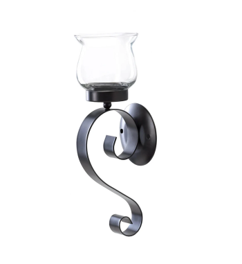 SCROLLING CANDLE SCONCE