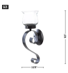 SCROLLING CANDLE SCONCE