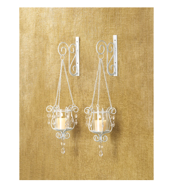 BEDAZZLING PENDANT SCONCE DUO