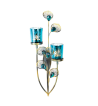 PEACOCK PLUME WALL SCONCE
