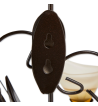 AMBER LILIES CANDLE WALL SCONCE