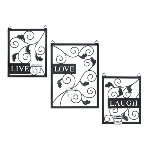 LIVE LOVE LAUGH WALL DECOR