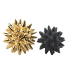 STORICO GOLD AND BLACK SPIKE SCULPTURES