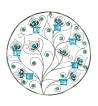 PEACOCK PLUMES CIRCULAR WALL SCONCE