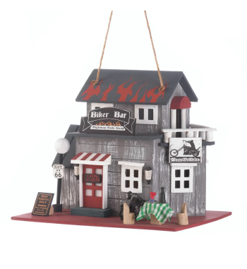 ROUTE 66 BIKER BAR BIRDHOUSE