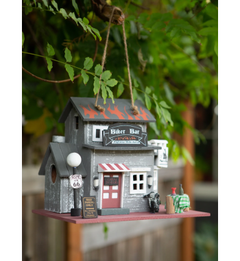 ROUTE 66 BIKER BAR BIRDHOUSE