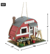 RED TRAILER BIRDHOUSE